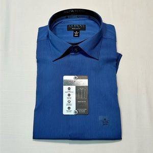 AlfaTech by Alfani Regular Fit Men’s Dark Indigo Shirt Size Medium